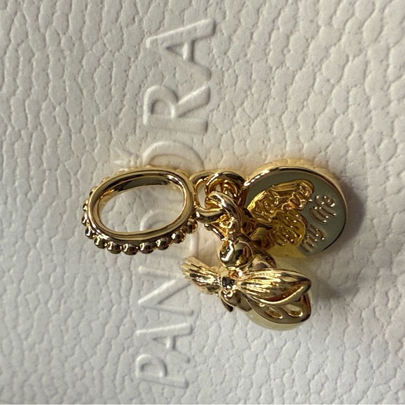 Pandora Gold Bee Charm with Coin - Picture 2 of 4